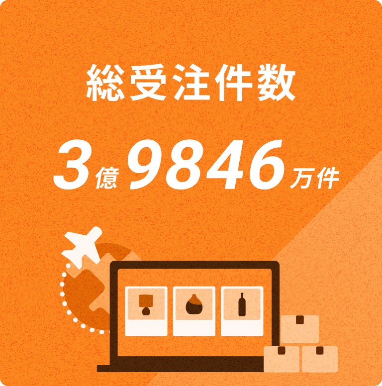 総受注件数：3億9,846万件